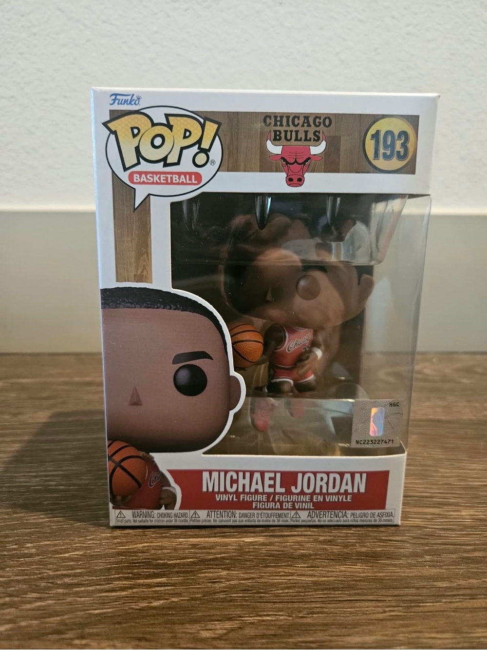 Michael Jordan Funko Pop/Chicago Bulls/#193/new/original packed.